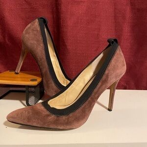 Vince Camuto Tan/Black Suede Stiletto Pumps - Size 10/42